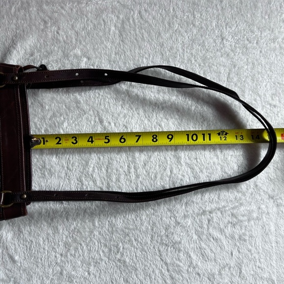 Brahmin Vintage Dark Brown Woven Leather Shoulder Bag - Picture 14 of 16